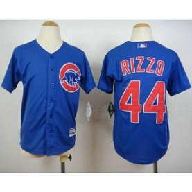 MLB Cubs 44 Anthony Rizzo Blue Cool Base Youth Jersey