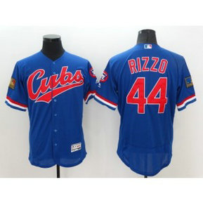 MLB Cubs 44 Anthony Rizzo Blue Flexbase Men Jersey