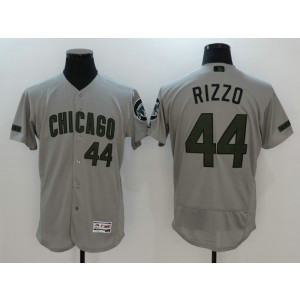 MLB Cubs 44 Anthony Rizzo Grey Flexbase Men Jersey