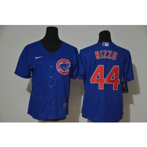 MLB Cubs 44 Anthony Rizzo Royal 2020 Nike Cool Base Women Jersey