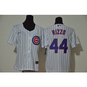 MLB Cubs 44 Anthony Rizzo White 2020 Nike Cool Base Women Jersey