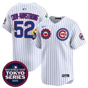 MLB Cubs 52 Pete Crow-Armstrong White 2025 Tokyo Series Nike Cool Base Men Jersey