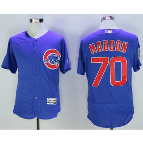 MLB Cubs 70 Joe Maddon Blue Flexbase Men Jersey