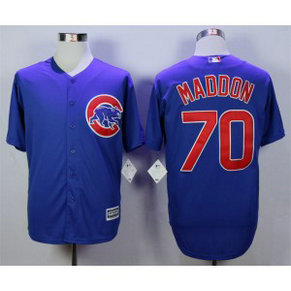 MLB Cubs 70 Joe Maddon Blue New Cool Base Men Jersey