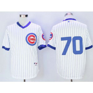 MLB Cubs 70 Joe Maddon White 1988 Turn Back The Clock Men Jersey