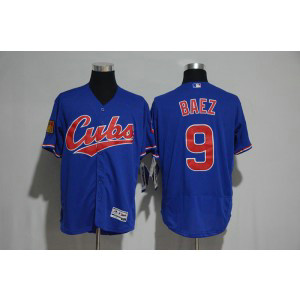 MLB Cubs 9 Javier Baez Blue Flexbase 1994 Turn Back The Clock Men Jersey