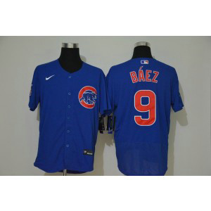 MLB Cubs 9 Javier Baez Royal 2020 Nike Flexbase Flexbase Men Jersey