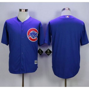 MLB Cubs Blank Blue New Cool Base Men Jersey