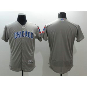 MLB Cubs Blank Grey Flexbase Men Jersey