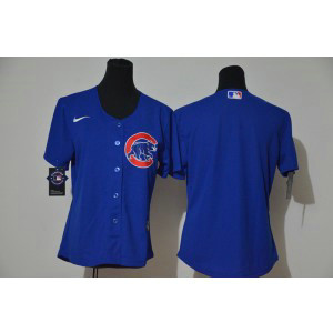 MLB Cubs Blank Royal 2020 Nike Cool Base Women Jersey