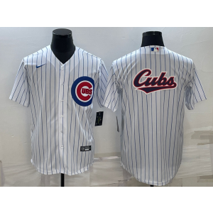 MLB Cubs Blank White Baseball Logo Nike Men Jersey