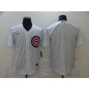 MLB Cubs Blank White Nike Cool Base Men Jersey