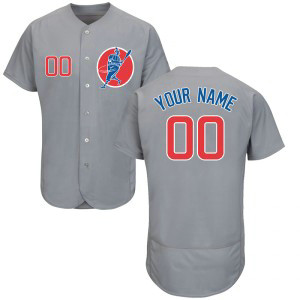 MLB Cubs Gray Flexbase New Design Customized Men Jersey
