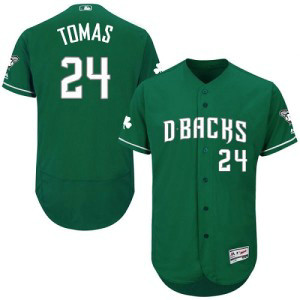 MLB Diamondbacks 24 Yasmany Tomas Green Celtic Flexbase Men Jersey