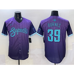 MLB Diamondbacks 39 Burnes Purple 2025 City Connect Nike Cool Base Men Jersey