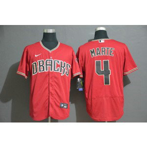 MLB Diamondbacks 4 Ketel Marte Red 2020 Nike Flexbase Men Jersey