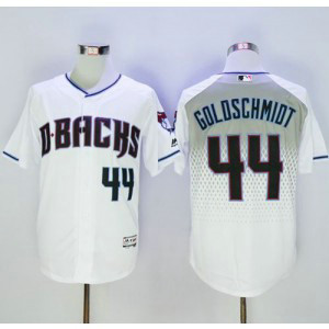 MLB Diamondbacks 44 Paul Goldschmidt White Capri New Cool Base Men Jersey