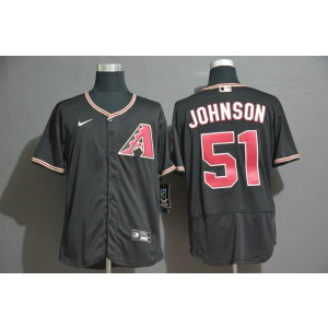 MLB Diamondbacks 51 Randy Johnson Black 2020 Nike Flexbase Men Jersey
