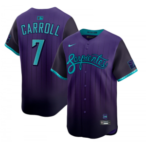 MLB Diamondbacks 7 Corbin Carroll Purple 2025 City Connect Nike Cool Base Men Jersey