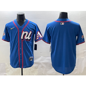 MLB Diamondbacks Blank Blue National League 2025 All Star Nike Cool Base Men Jersey