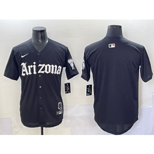 MLB Diamondbacks Blank New Black Nike Cool Base Men Jersey