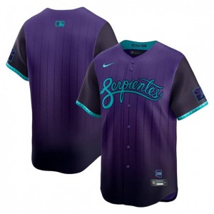 MLB Diamondbacks Blank Purple 2025 City Connect Nike Cool Base Men Jersey