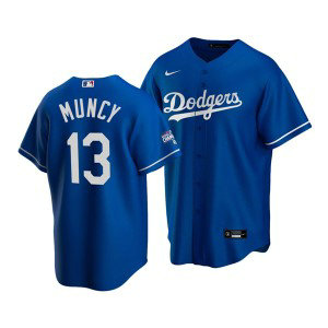 MLB Dodgers 13 Max Muncy Royal 2020 World Series Champions Flexbase Men Jersey