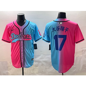 MLB Dodgers 17 大谷翔平 New Fashion Nike Cool Base Men Jersey