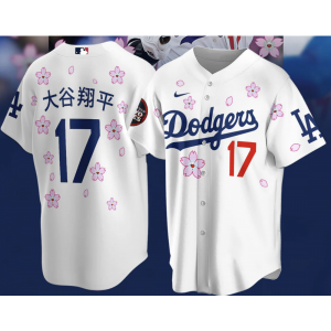 MLB Dodgers 17 Shohei Ohtani White 2025 Tokyo Series Nike Cool Base Men Jersey