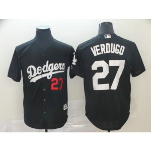 MLB Dodgers 27 Alex Verdugo Black 2019 Players Weekend Player Men Jersey