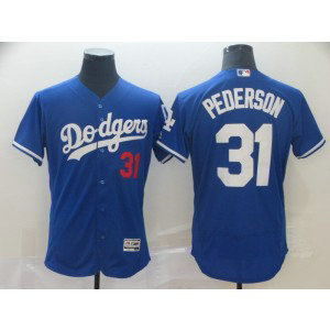 MLB Dodgers 31 Joc Pederson Blue New Flexbase Men Jersey