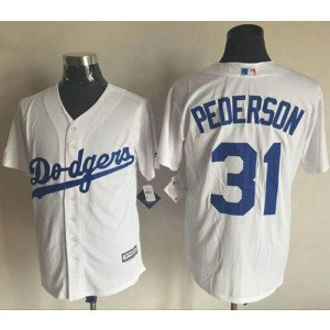 MLB Dodgers 31 Joc Pederson White New Cool Base Men Jersey