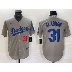 MLB Dodgers 31 Tyler Glasnow Nike Cool Base Men Jersey