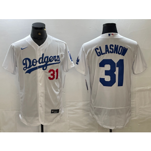 MLB Dodgers 31 Tyler Glasnow White Nike Flexbase Men Jersey
