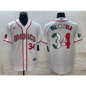 MLB Dodgers 34 Toro Valenzuela Mexican Nike Cool Base Men Jerseys