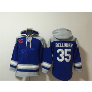 MLB Dodgers 35 Cody Bellinger Blue Ageless Must-Have Lace-Up Pullover Hoodie