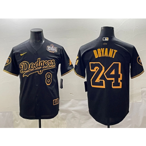 MLB Dodgers 8 24 Bryant Black 2025 World Series Nike Cool Base Men Jersey