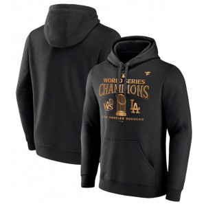 MLB Dodgers Black 2024 World Series Champions Locker Room Parade Pullover Hoodie