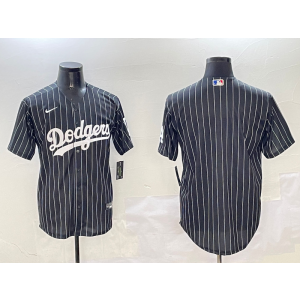 MLB Dodgers Blank Black Nike Cool Base Men Jersey