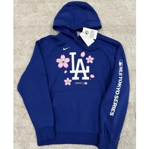 MLB Dodgers Blank Blue 2025 Tokyo Series Pullover Hoodie