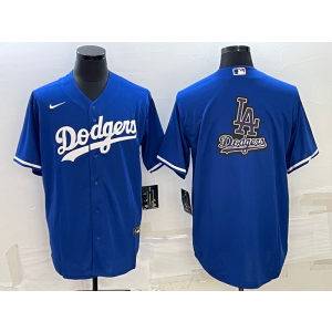 MLB Dodgers Blank Blue Baseball Logo Nike Men Jerseys