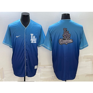 MLB Dodgers Blank Blue Drift Baseball Logo Nike Men Jersey