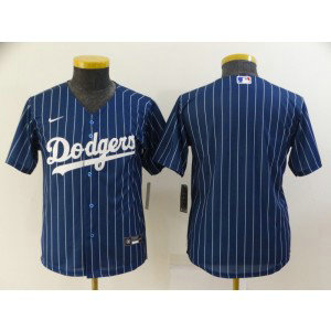 MLB Dodgers Blank Blue Nike Cool Base Youth Jersey