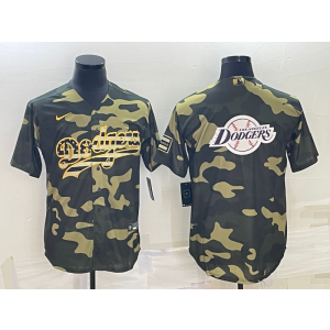 MLB Dodgers Blank Camo Baseball Logo Nike Men Jersey