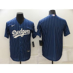 MLB Dodgers Blank Navy Nike Cool Base Men Jersey