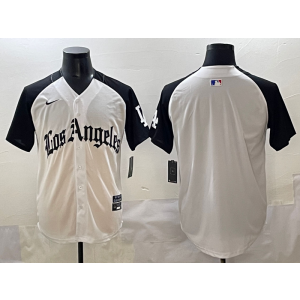 MLB Dodgers Blank New White Nike Cool Base Men Jersey