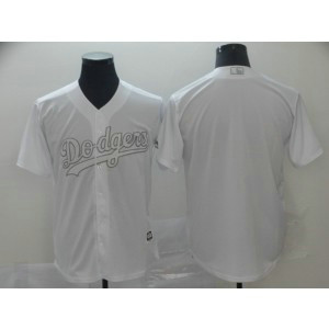 MLB Dodgers Blank White 2019 Players Weekend Player Men Jersey