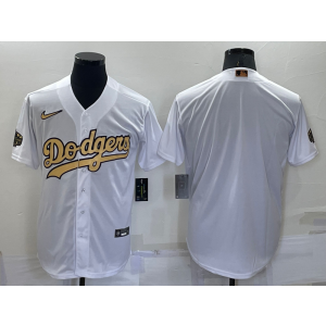MLB Dodgers Blank White 2022 All-Star Cool Base Men Jersey