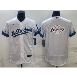 MLB Dodgers Blank White City Baseball Logo Nike Men Jersey