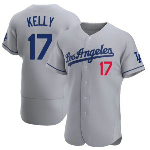 MLB Dodgers Grey 17 Joe Kelly Grey Flexbase Men Jersey